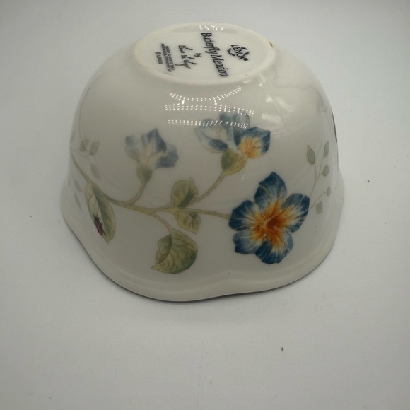 Butterfly Meadow Lenox Small Serving Fruit Bowl Bee Le Luyer All Purpose Scallop - Picture 9 of 11